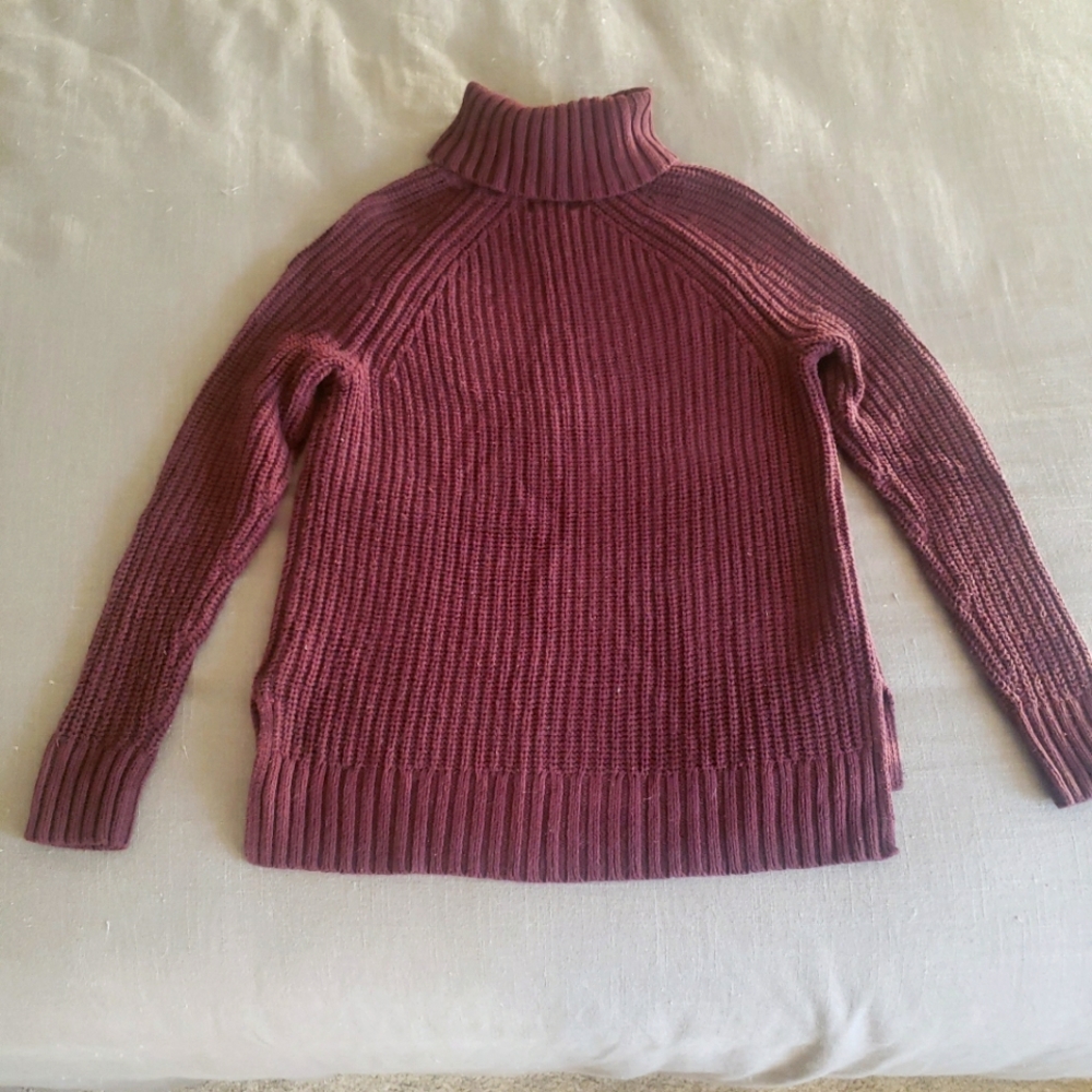 Plum turtleneck